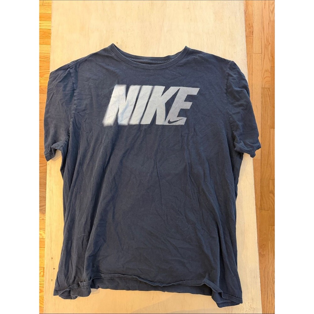 Nike Navy Blue Tee with White Logo